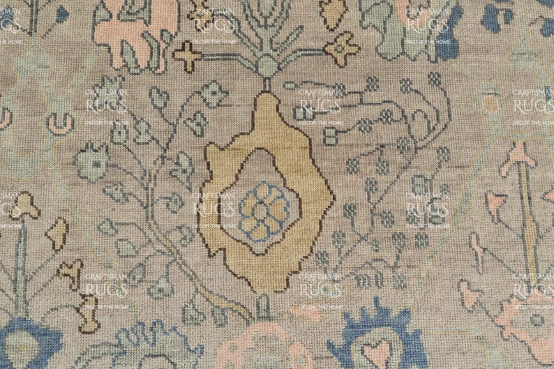 Marwood Vale Elegant Oushak Wool Area Rug