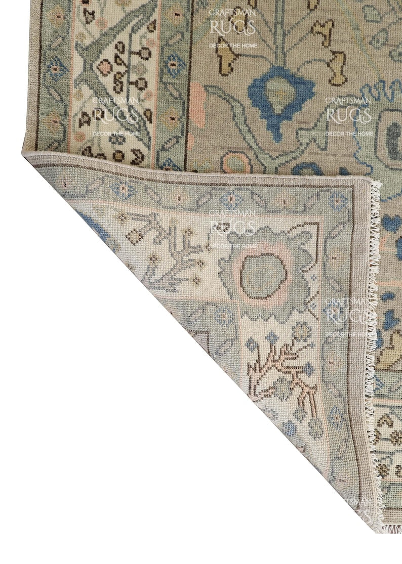 Marwood Vale Elegant Oushak Wool Area Rug