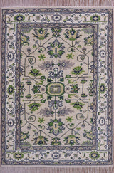 The HALSTON Hand Knotted Rug - Floral Medallion Oushak Rug
