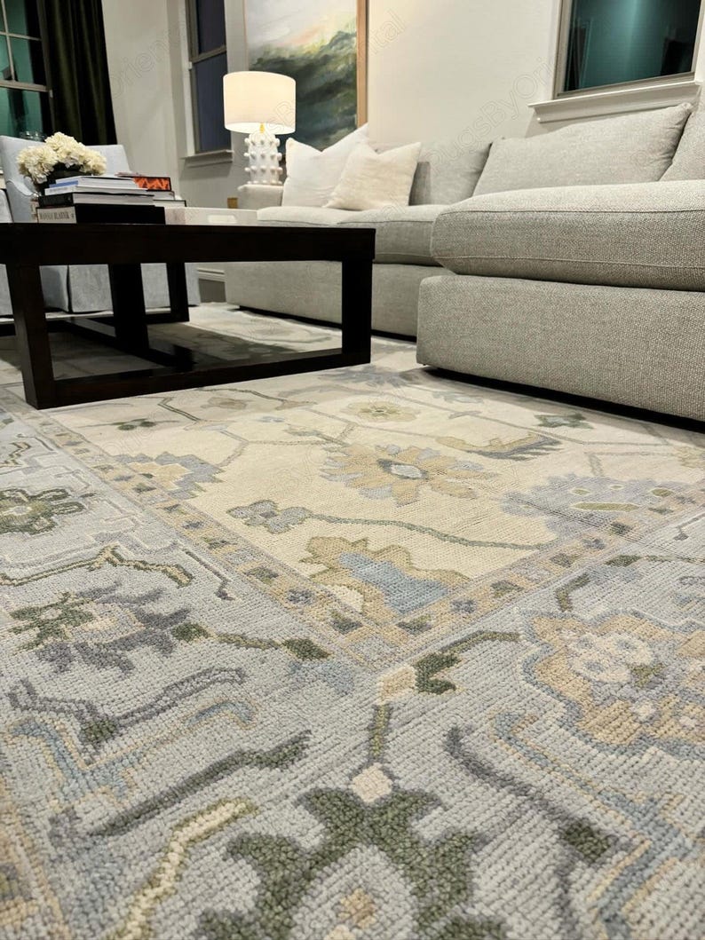 The Camberley Hand Knotted Modern Oushak Rug