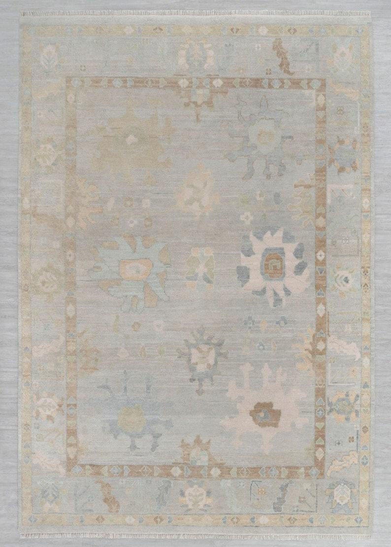The Iskira Hand Knotted Wool Oushak Rug