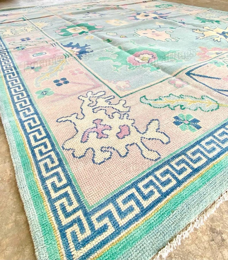 The Cairnfield Hand-Knotted Oushak Wool Area Rug