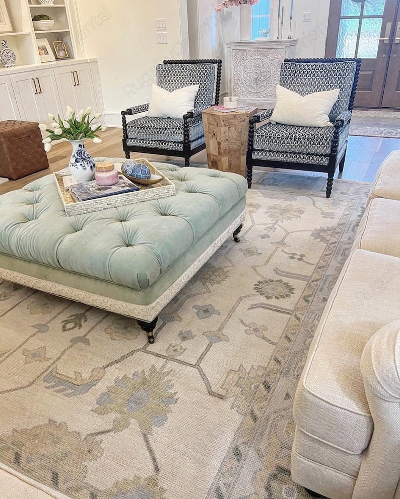 The Camberley Hand Knotted Modern Oushak Rug