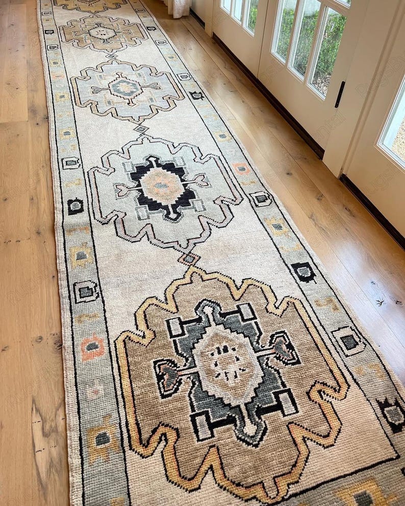 The Seraphine Oushak Wool Runner Rug