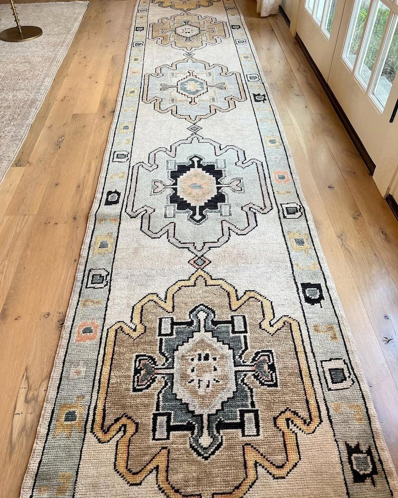 The Seraphine Oushak Wool Runner Rug