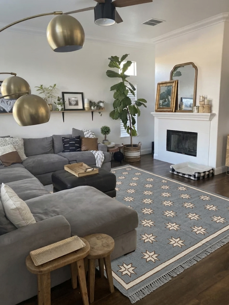The Elaris Hand-Knotted Oushak Wool Rug
