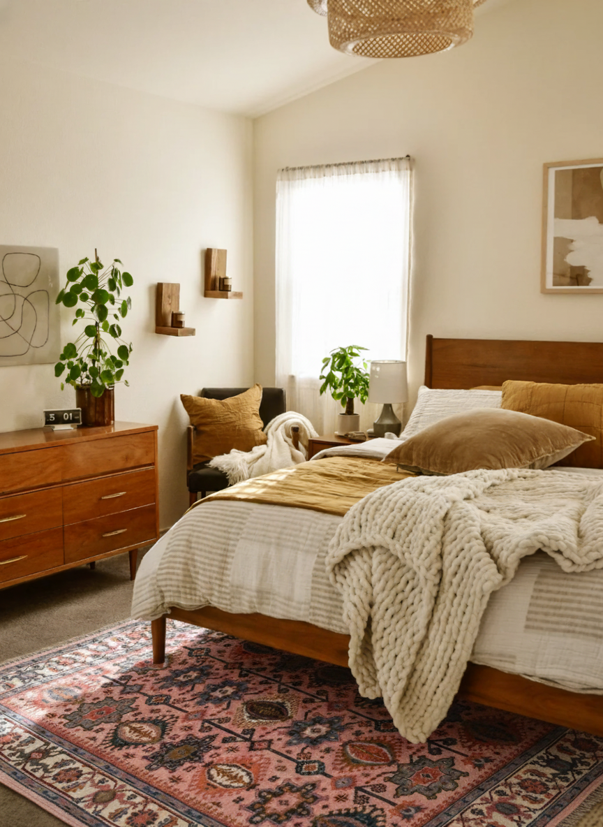 The DARIAN Hand Knotted Oushak Rug