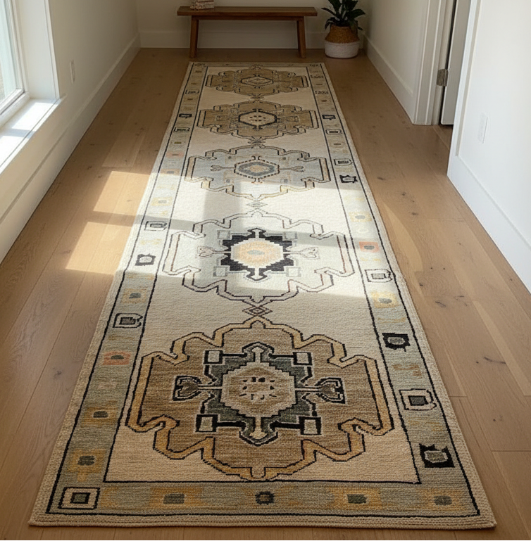 The Seraphine Oushak Wool Runner Rug