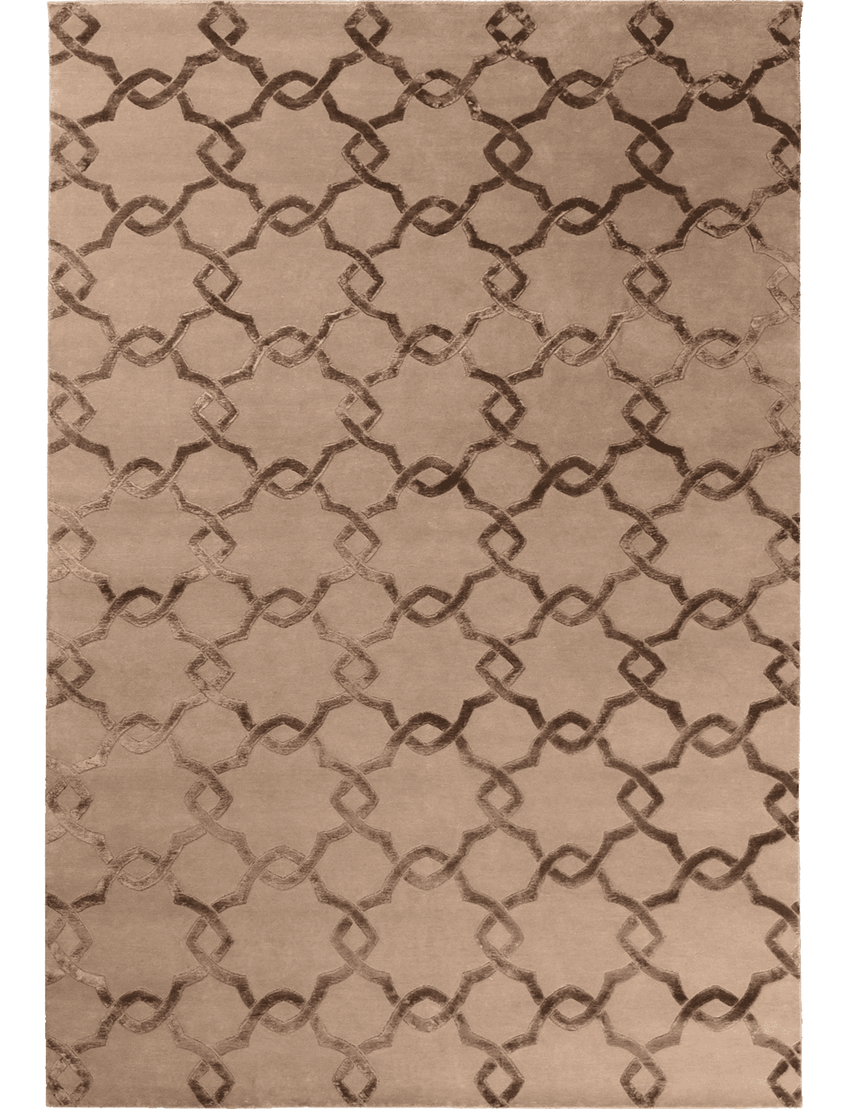 Brown Color Geometrical Design Rugs -Bisha Rugs