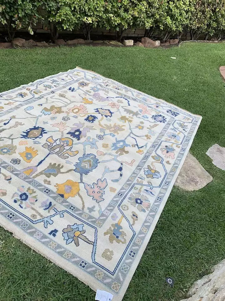 WINDMERE Vintage Oushak Wool Area Rug