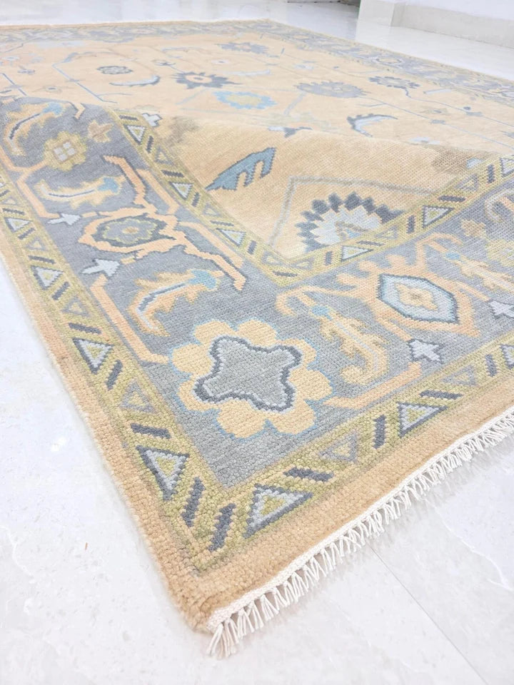 LUXEORA Oushak Style Hand Knotted Rug