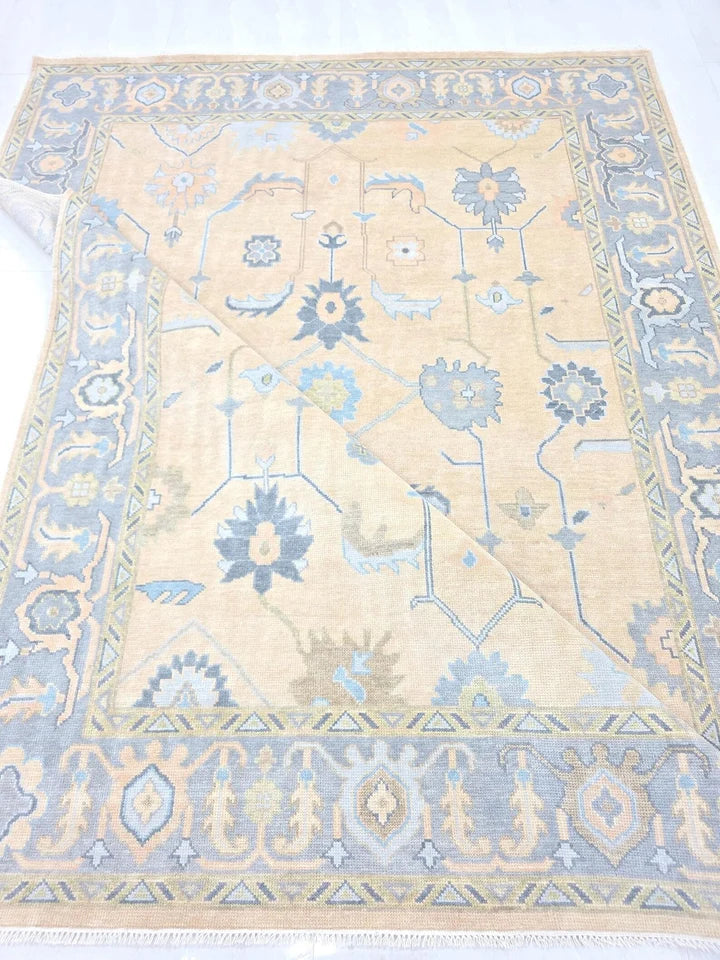 LUXEORA Oushak Style Hand Knotted Rug