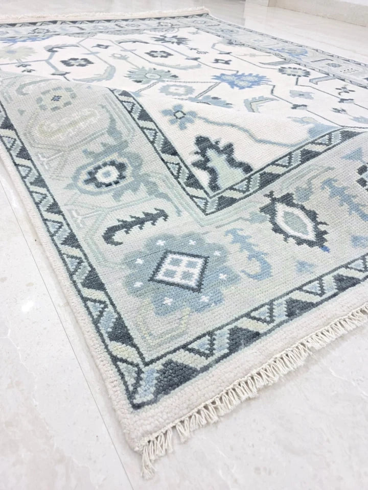 MOONSTONE Oushak Style Hand Knotted Rug