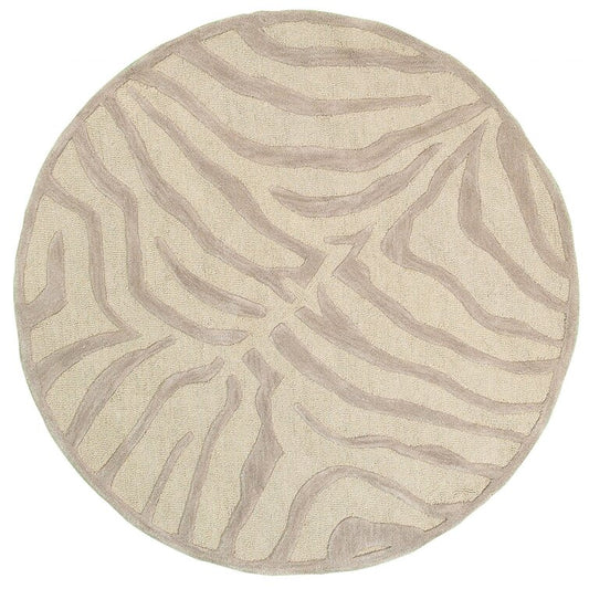 Taupe Wool Area Rug