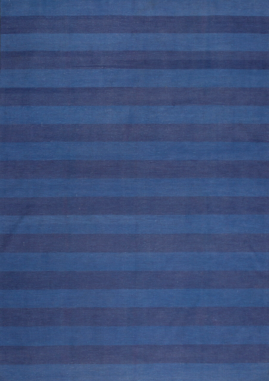 JP0052 BLUE STRIPES – ANTIQUE DENIM RUGS