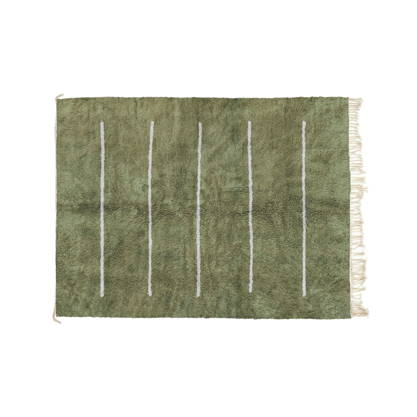 Contained Sage Green And Light Grey Bisha Rugs