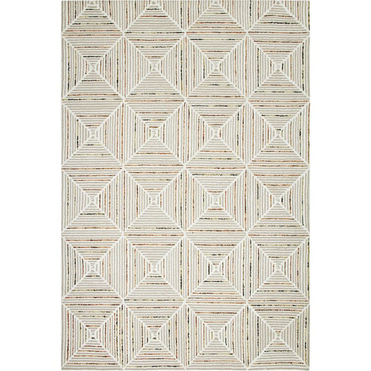 Diamond Stripe Wool Area Rug
