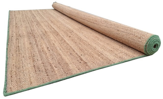 JP0025 BENGAL – NATURAL JUTE & FERN GREEN RUGS