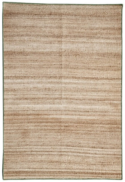 JP0025 BENGAL – NATURAL JUTE & FERN GREEN RUGS