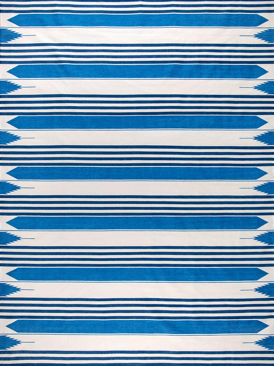 HERITAGE STRIPES – HAMPTONS BLUES & OFF WHITE RUGS
