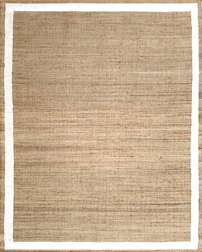 JP0019 THE JALI – NATURAL JUTE & WINTER WHITE RUGS