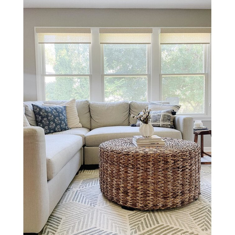 Gray and Beige Color Wool Area Rug