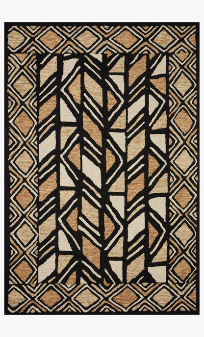 ED 13 Hand Tufted Black / Beige