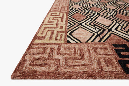 Hand Tufted Rose / Black Area Rug