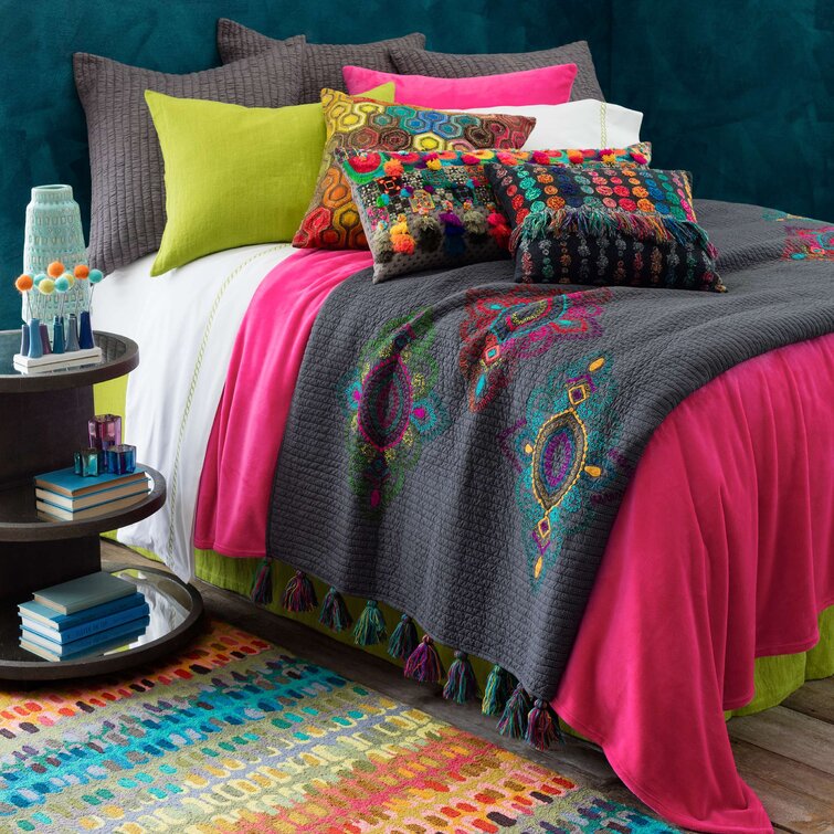 Rainbow Wool Area Rug