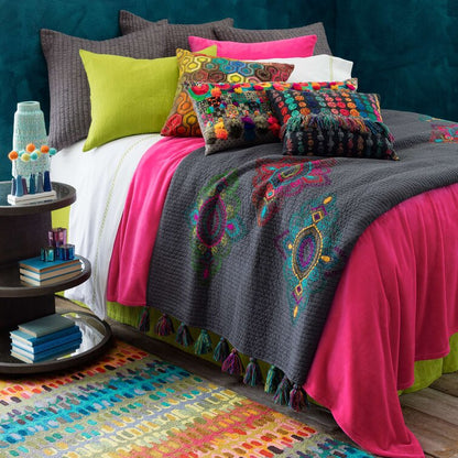Rainbow Wool Area Rug