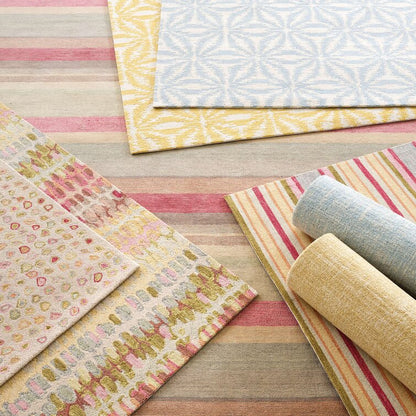 Multicolor Modern Hand Tufted  Wool Area Rug