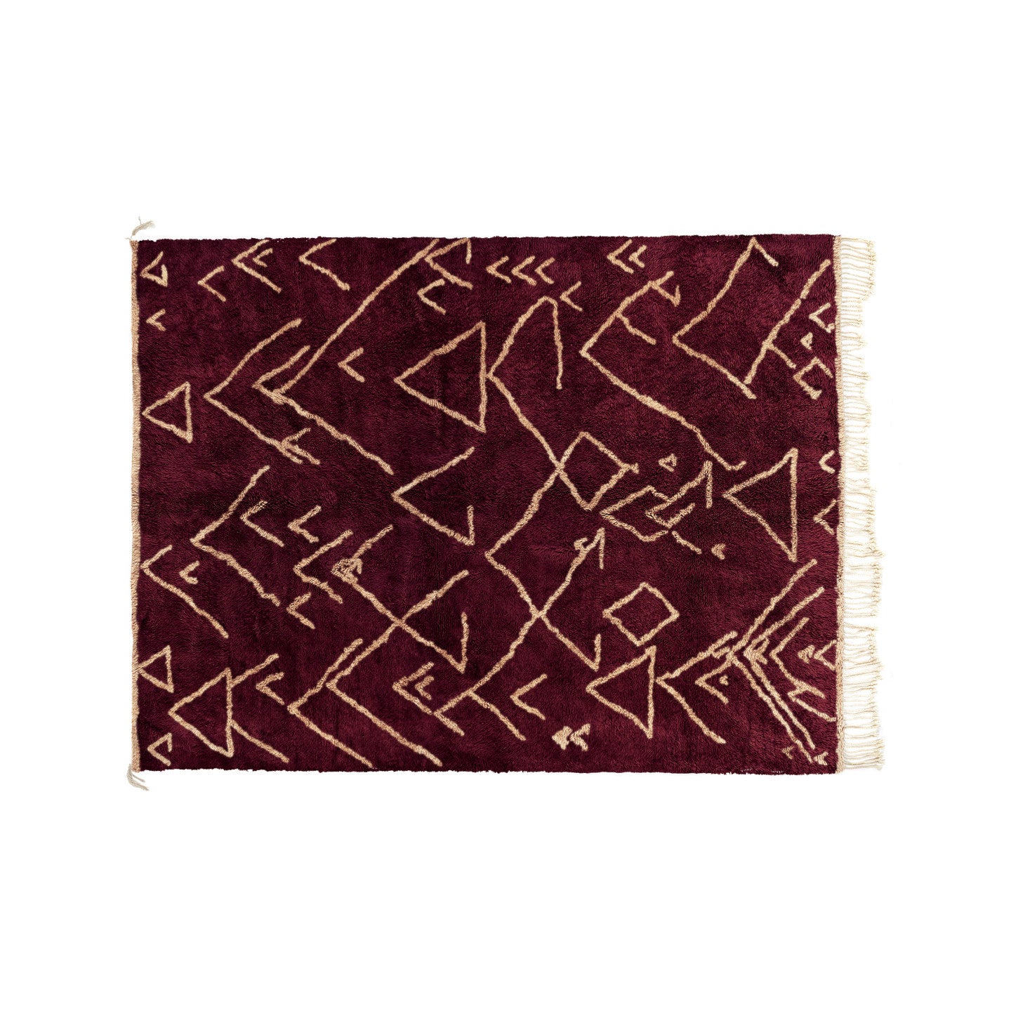 Range Burnt Red and Sahara Brown Bisha Rugs