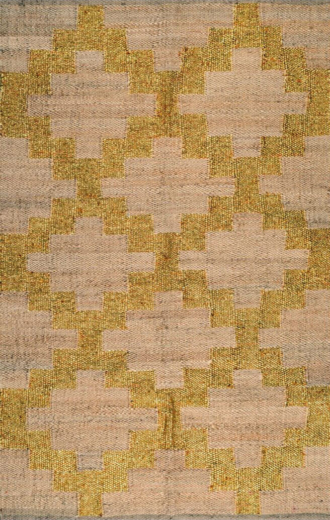 JP0039 HAVELI – NATURAL HEMP & GOLDEN BLING RUGS