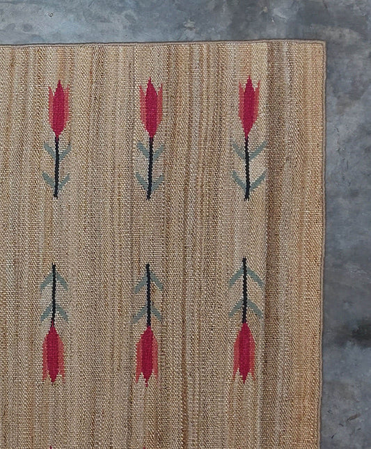 JP008 TULIPS – NATURAL JUTE & SUMMER FLORALS RUGS