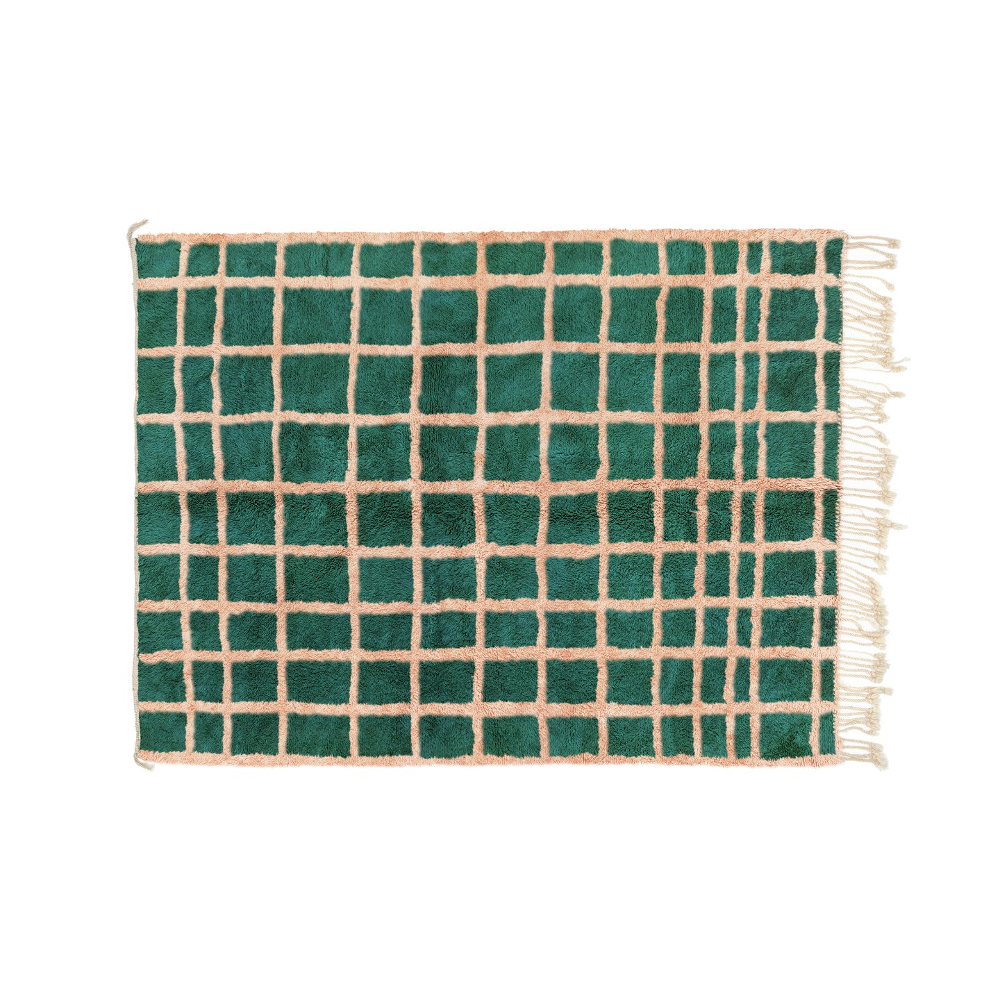 Zenith Emerald Green And Desert Rose Bisha Rugs