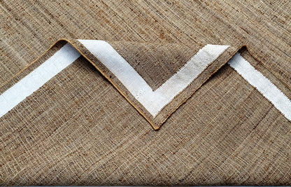 JP0019 THE JALI – NATURAL JUTE & WINTER WHITE RUGS